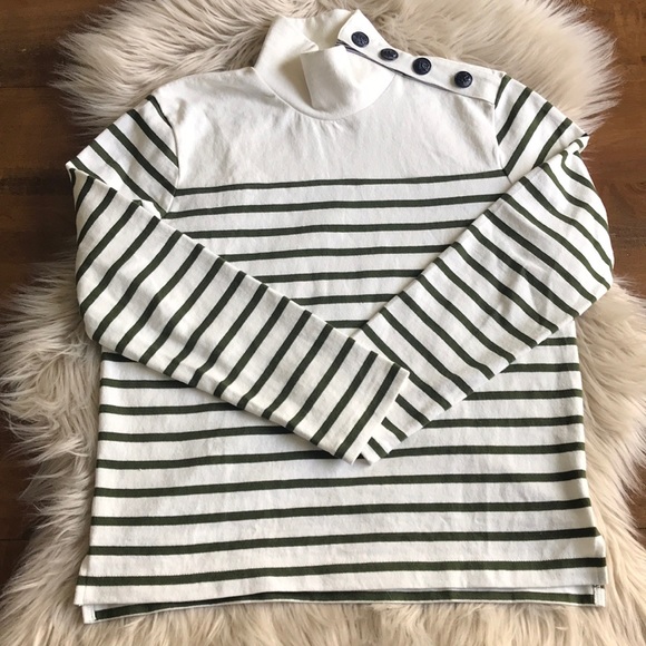 J. Crew Sweaters - J. Crew Striped Mock Turtleneck